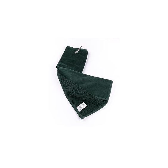 OEM Tri Fold Golfhandtuch, dunkelgrün