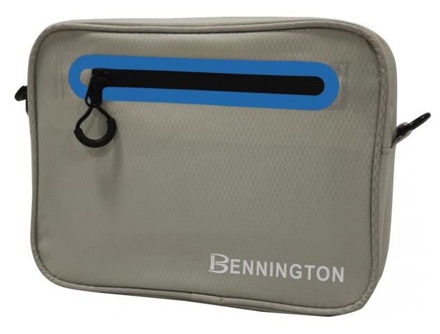 Bennington Pouch Tasche, light grey/cobalt