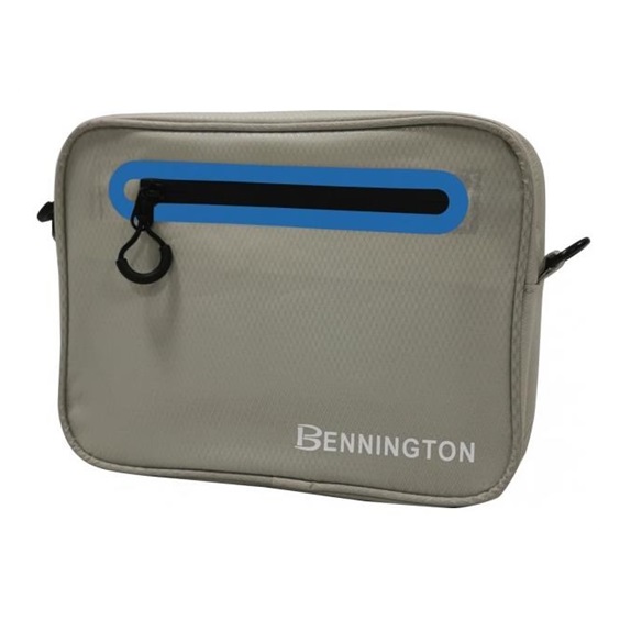 Bennington Pouch Tasche, light grey/cobalt