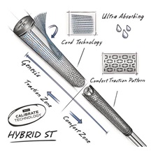 Lamkin ST+2 Hybrid with Calibrate Grip, schwarz/grün, Standard