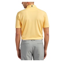 FootJoy Stretch Pique Solid Colour Athletic Fit Herren Poloshirt, gelb