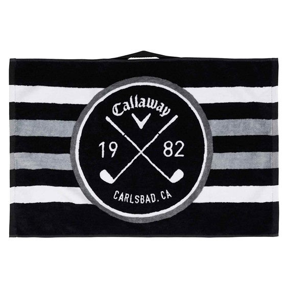 Callaway Cart Golfhandtuch, weiss/schwarz/grau