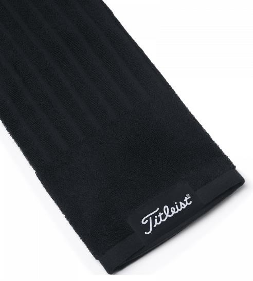 Titleist Tri-Fold Golfhandtuch, schwarz