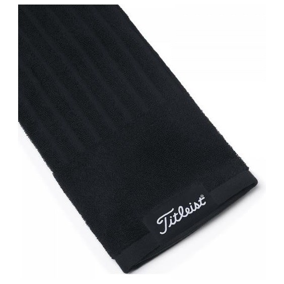 Titleist Tri-Fold Golfhandtuch, schwarz