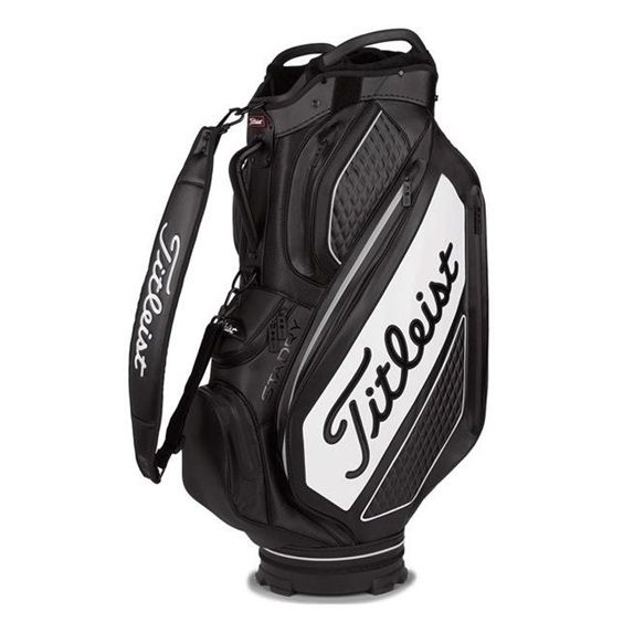 Titleist Tour Series Premium Stadry Staffbag, schwarz/weiss