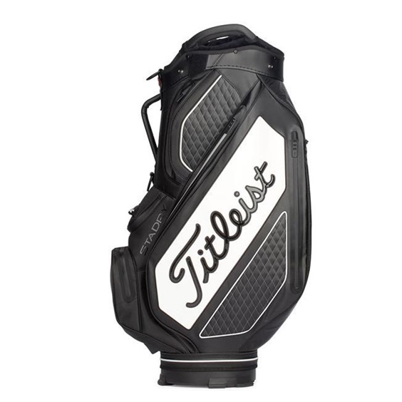 Titleist Tour Series Premium Stadry Staffbag, schwarz/weiss
