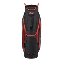 Titleist 14 Cartbag, schwarz/rot