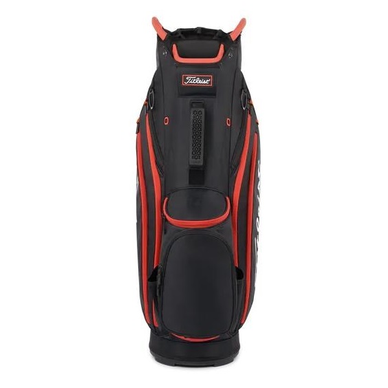 Titleist 14 Cartbag, schwarz/rot