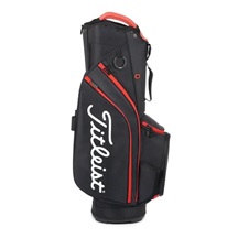 Titleist 14 Cartbag, schwarz/rot