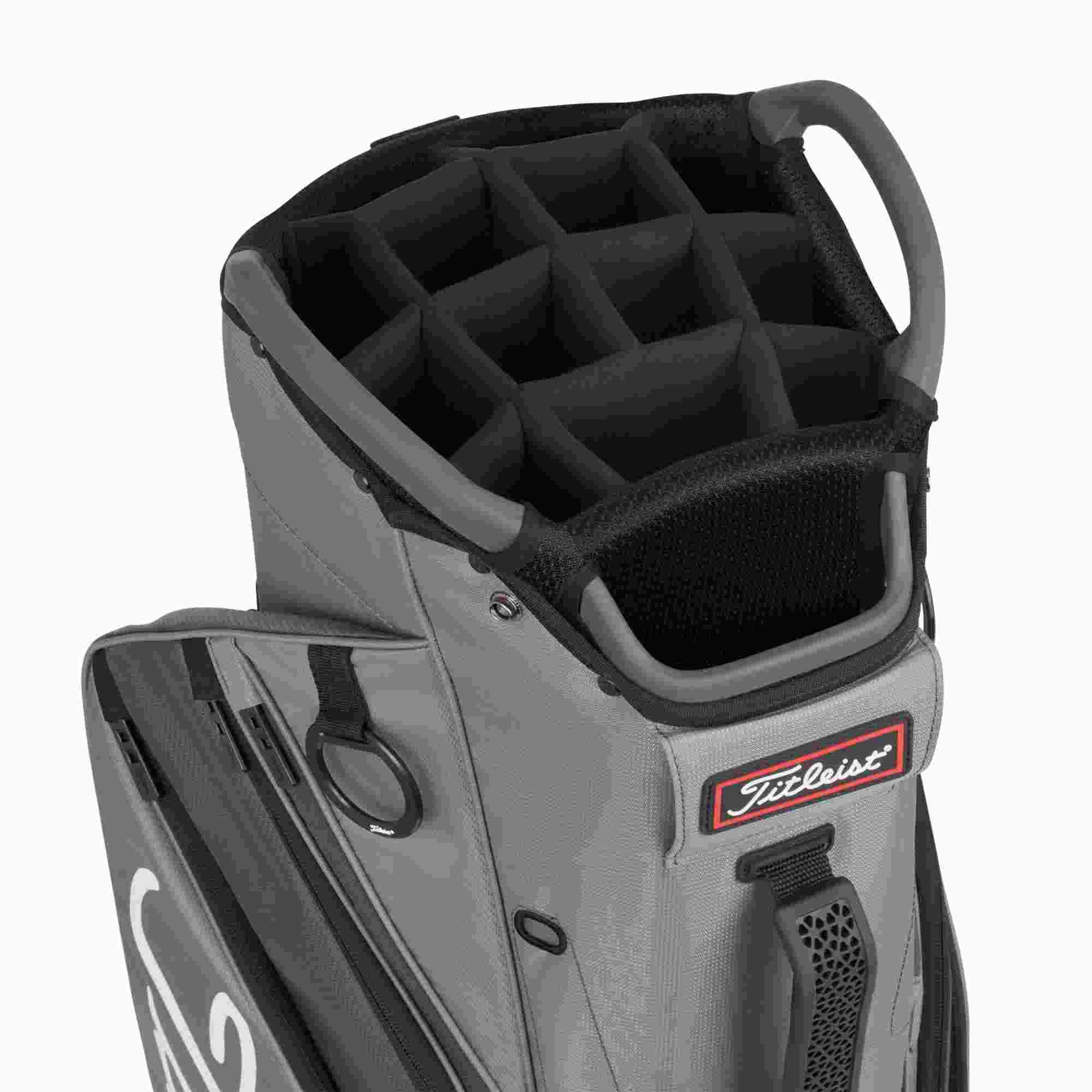 Titleist Cart 14 Cartbag, grau/rot