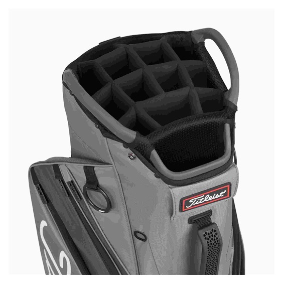 Titleist Cart 14 Cartbag, grau/rot