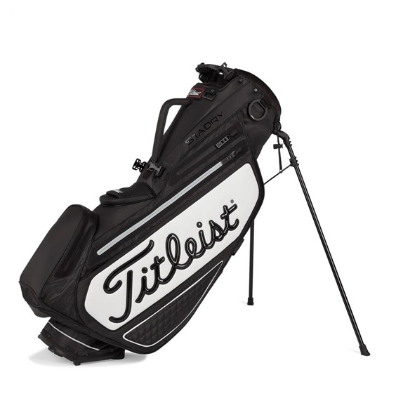 Titleist Tour Series Premium StaDry Standbag, schwarz/weiss