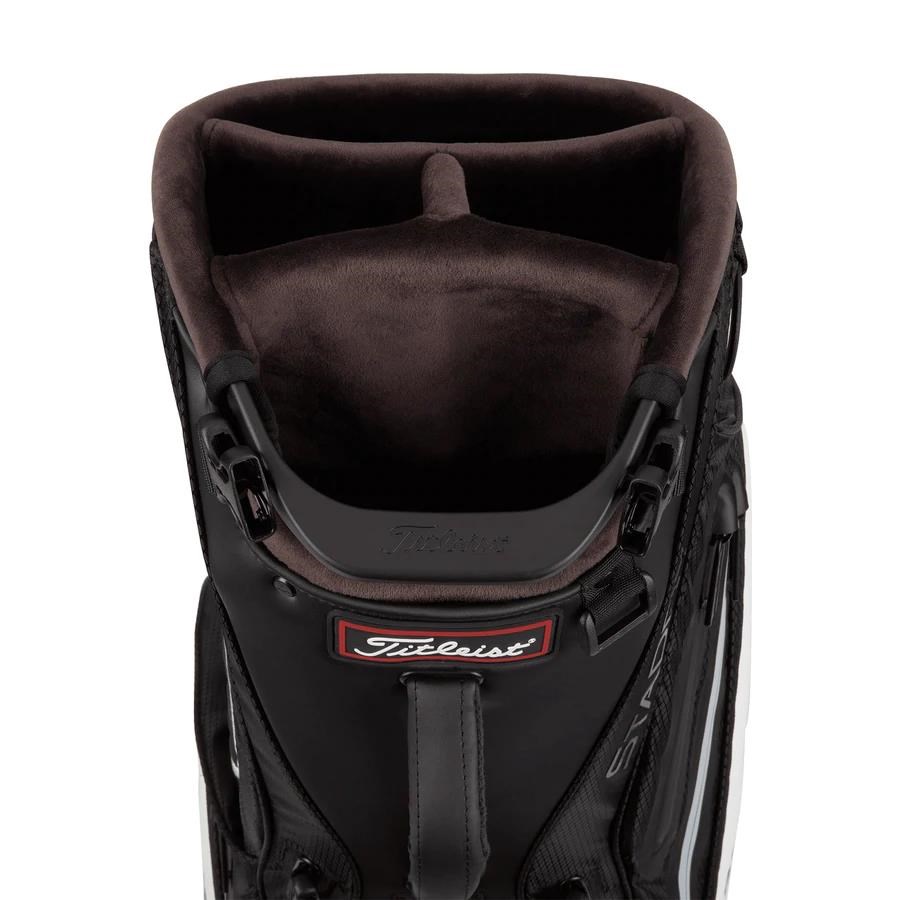 Titleist Tour Series Premium StaDry Standbag, schwarz/weiss