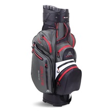 Big Max Dri Lite Silencio 2 Cartbag, charcoal/weiss/schwarz/rot