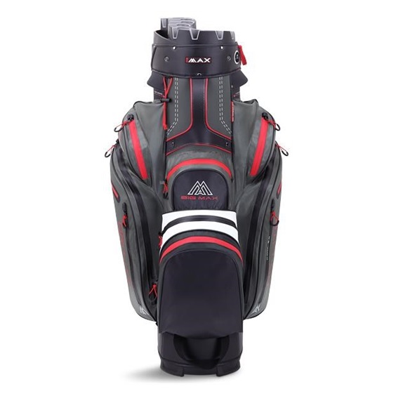 Big Max Dri Lite Silencio 2 Cartbag, charcoal/weiss/schwarz/rot