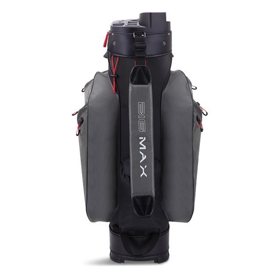 Big Max Dri Lite Silencio 2 Cartbag, charcoal/weiss/schwarz/rot