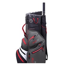 Big Max Dri Lite Silencio 2 Cartbag, charcoal/weiss/schwarz/rot