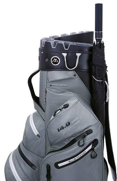 Big Max Dri Lite Silencio 2 Cartbag, grau/schwarz
