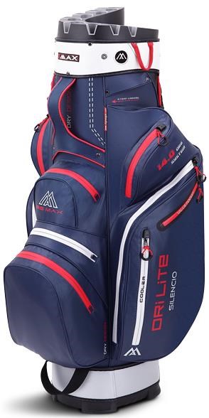 Big Max Dri Lite Silencio 2 Cartbag, dunkelblau/silber/rot