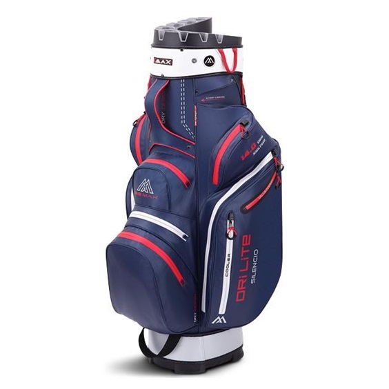 Big Max Dri Lite Silencio 2 Cartbag, dunkelblau/silber/rot