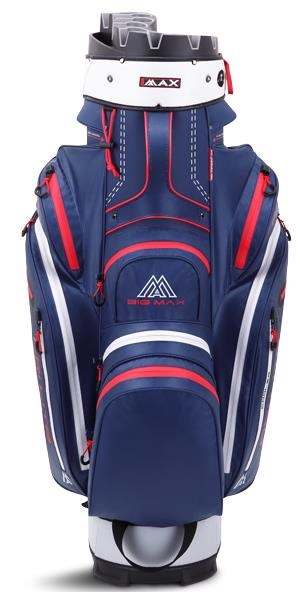 Big Max Dri Lite Silencio 2 Cartbag, dunkelblau/silber/rot