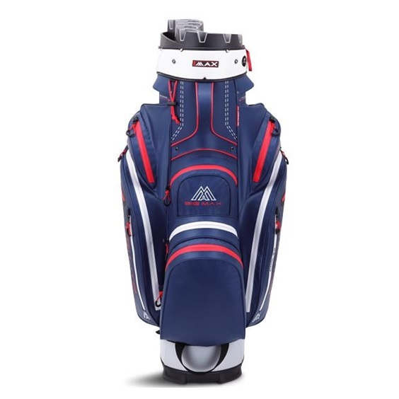 Big Max Dri Lite Silencio 2 Cartbag, dunkelblau/silber/rot