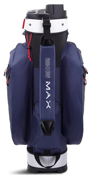 Big Max Dri Lite Silencio 2 Cartbag, dunkelblau/silber/rot