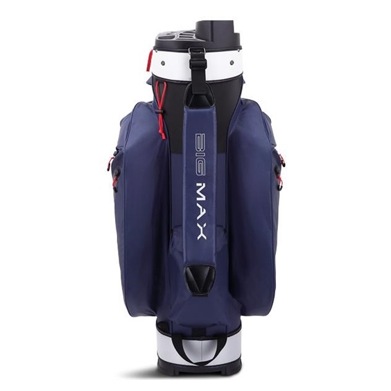 Big Max Dri Lite Silencio 2 Cartbag, dunkelblau/silber/rot