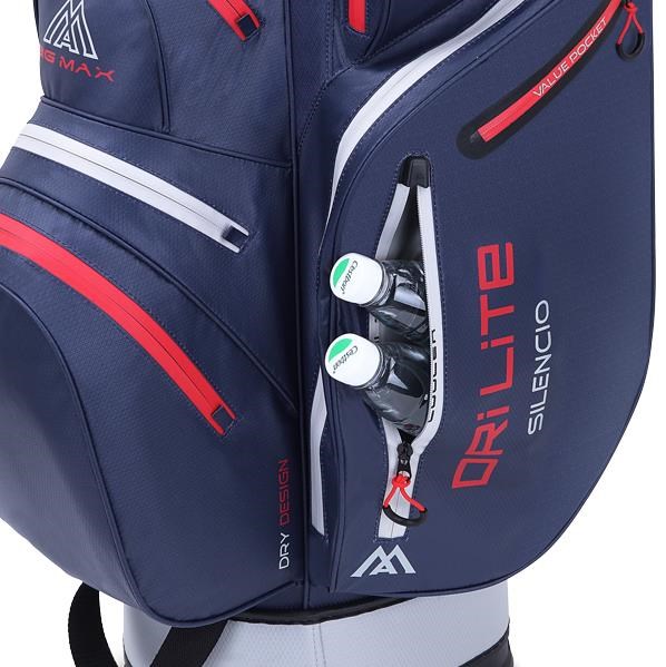Big Max Dri Lite Silencio 2 Cartbag, dunkelblau/silber/rot