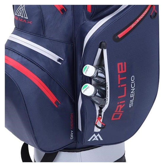 Big Max Dri Lite Silencio 2 Cartbag, dunkelblau/silber/rot
