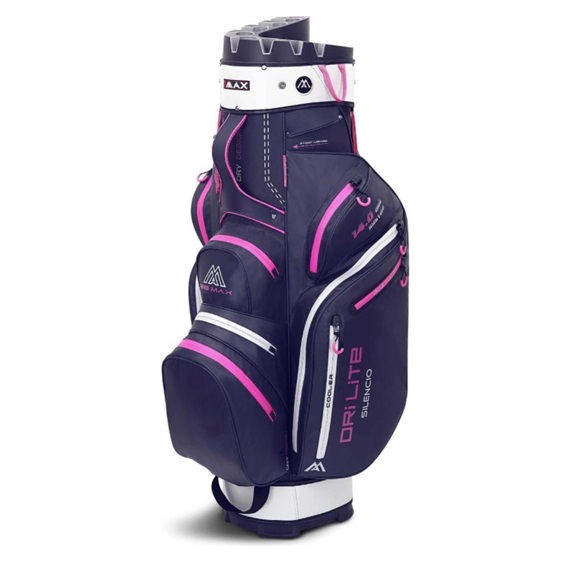 Big Max Dri Lite Silencio 2 Cartbag, steel blue/silver/fuchsia