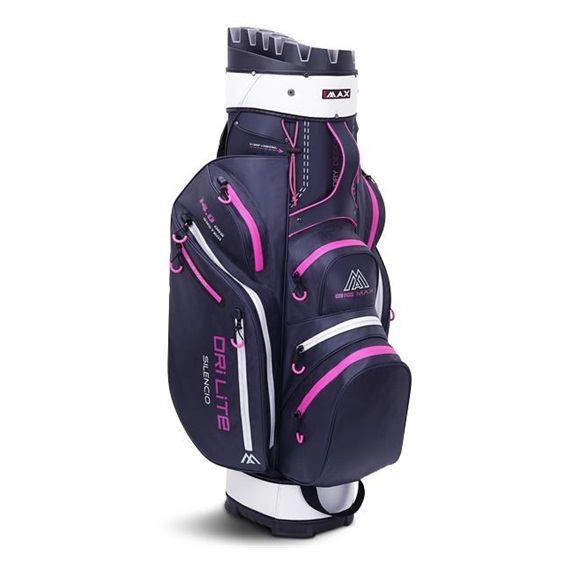 Big Max Dri Lite Silencio 2 Cartbag, steel blue/silver/fuchsia