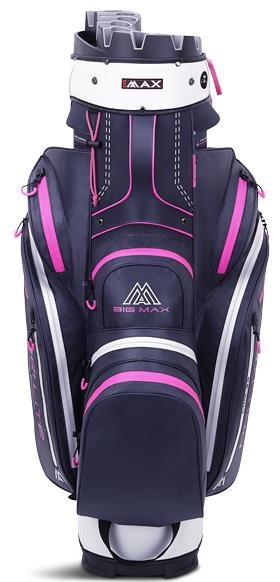Big Max Dri Lite Silencio 2 Cartbag, steel blue/silver/fuchsia