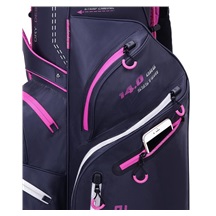 Big Max Dri Lite Silencio 2 Cartbag, steel blue/silver/fuchsia