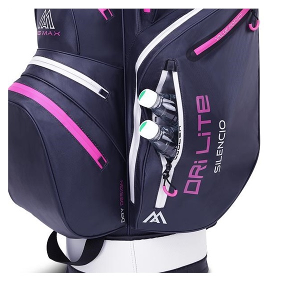 Big Max Dri Lite Silencio 2 Cartbag, steel blue/silver/fuchsia