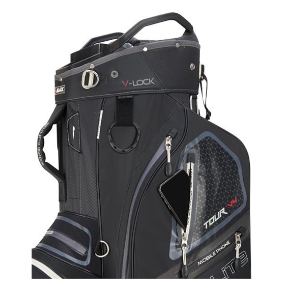 Big Max Dri Lite V-4 Cartbag, schwarz