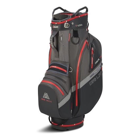 Big Max Dri Lite V-4 Cartbag, grau/schwarz/rot