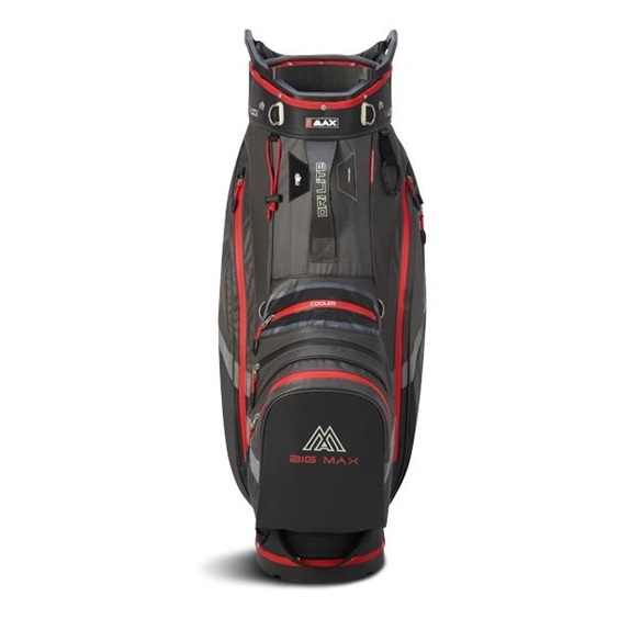 Big Max Dri Lite V-4 Cartbag, grau/schwarz/rot