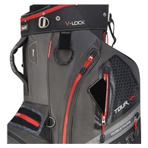 Big Max Dri Lite V-4 Cartbag, grau/schwarz/rot