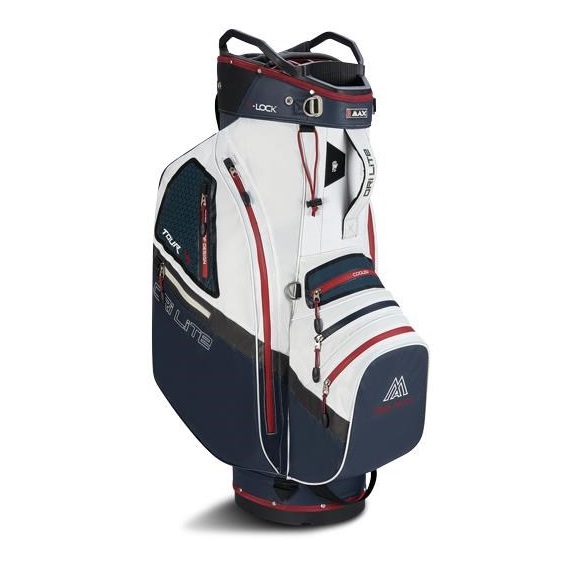 Big Max Dri Lite V-4 Cartbag, blueberry/weiss/merlot
