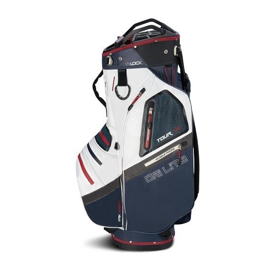 Big Max Dri Lite V-4 Cartbag, blueberry/weiss/merlot