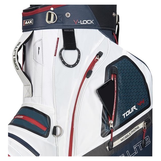 Big Max Dri Lite V-4 Cartbag, blueberry/weiss/merlot
