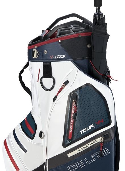 Big Max Dri Lite V-4 Cartbag, blueberry/weiss/merlot