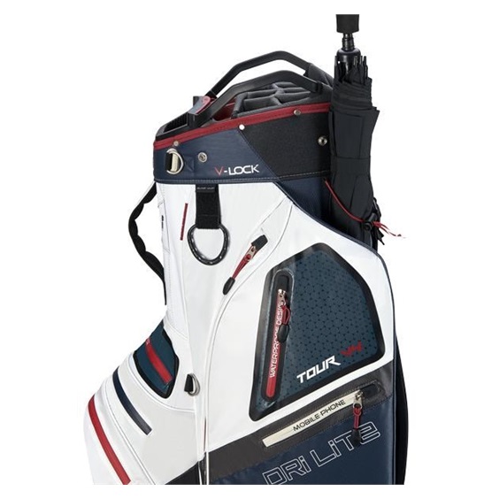 Big Max Dri Lite V-4 Cartbag, blueberry/weiss/merlot