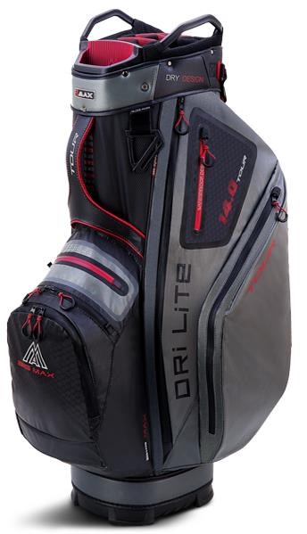 Big Max Dri Lite Tour Cartbag, schwarz/grau/merlot