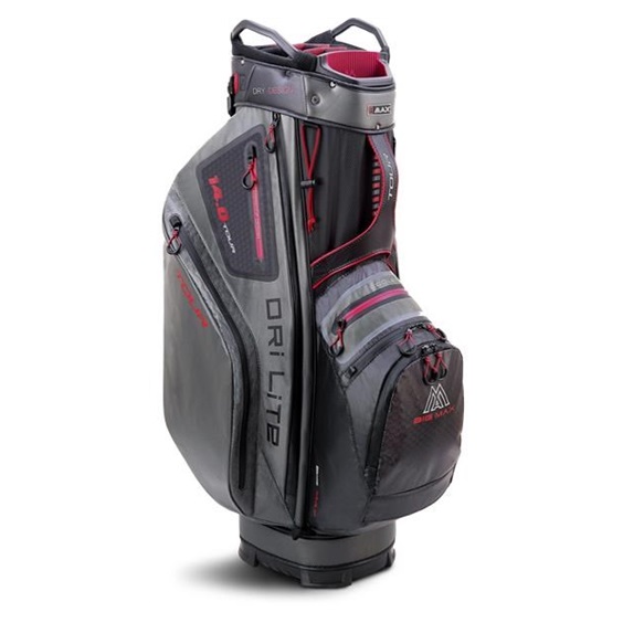 Big Max Dri Lite Tour Cartbag, schwarz/grau/merlot