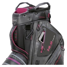 Big Max Dri Lite Tour Cartbag, schwarz/grau/merlot