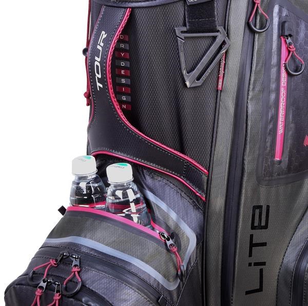 Big Max Dri Lite Tour Cartbag, schwarz/grau/merlot