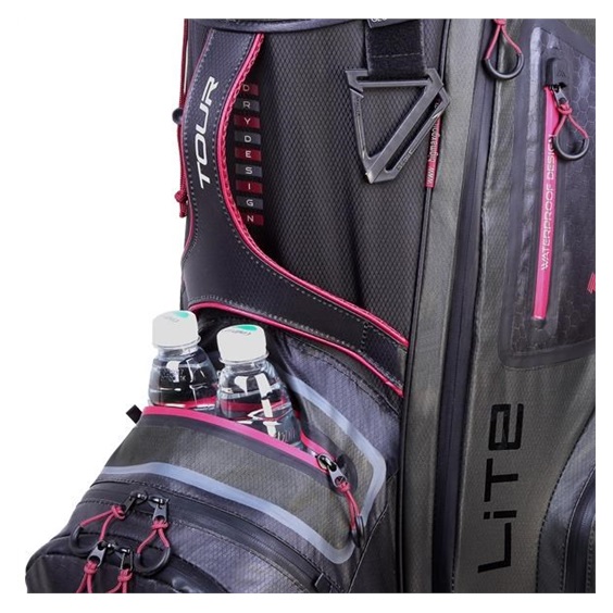 Big Max Dri Lite Tour Cartbag, schwarz/grau/merlot
