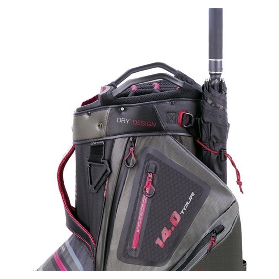 Big Max Dri Lite Tour Cartbag, schwarz/grau/merlot